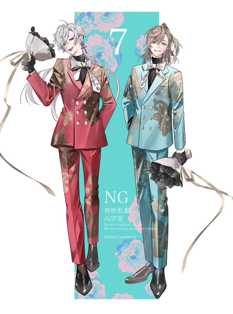 Shion_hoshikuzu's tweet image. ChroNoiR7周年おめでとうございます!
#ChroNoiR7周年
#くろのあとりえ #KuzuArt #かな絵