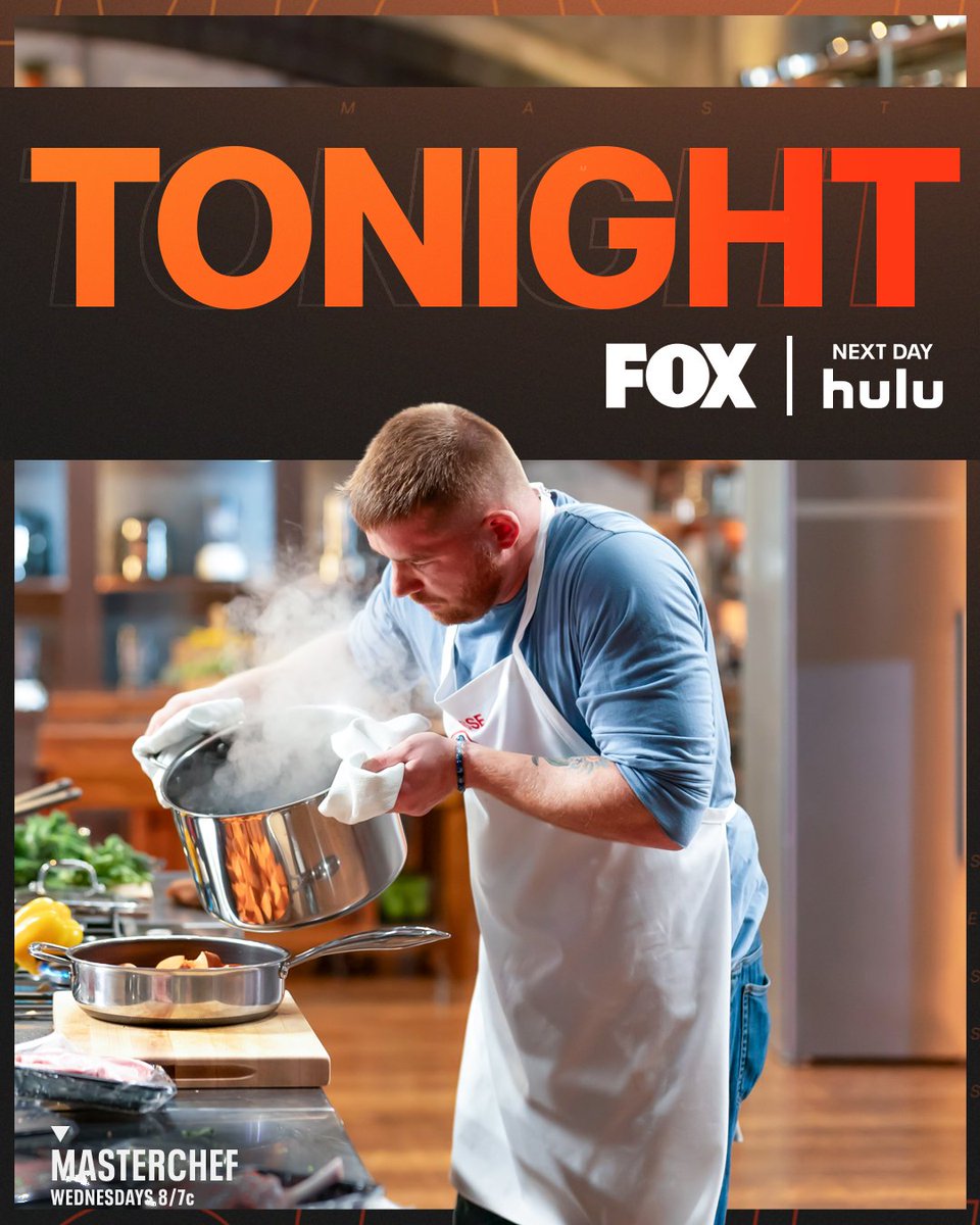 FoodClubFOX's tweet image. Game on. 💪
Catch a brand new #MasterChef TONIGHT on FOX and stream it next day on @hulu!