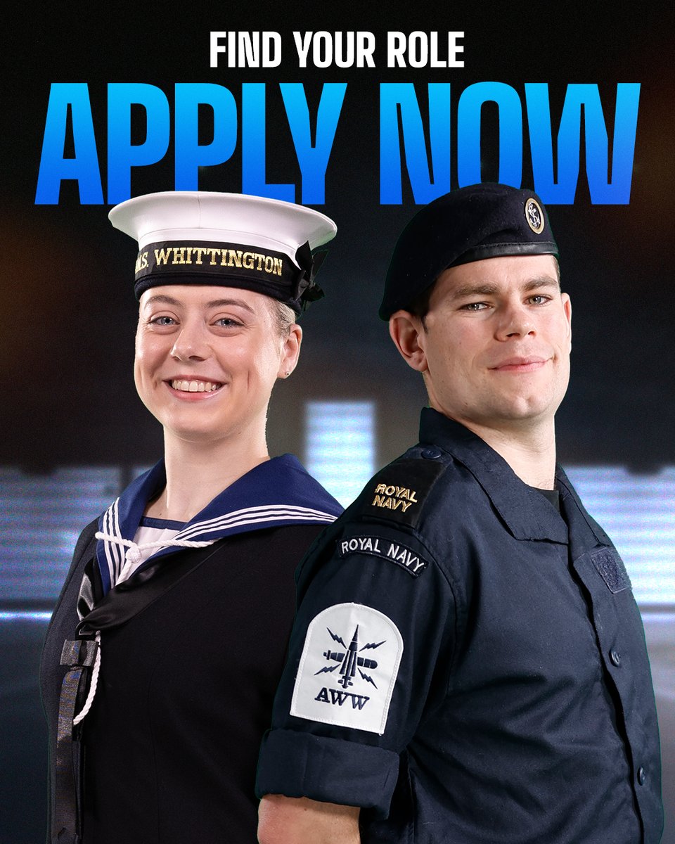 RNJobsUK's tweet image. Not up for an average 9-5? We’ve got your back.
From fixing helicopters in the Med, to navigating a portable healthcare unit – the Royal Navy isn’t your average desk job.
Travel the world. Experience new heights. Find out what you’re really capable of tinyurl.com/4ereu8x2
