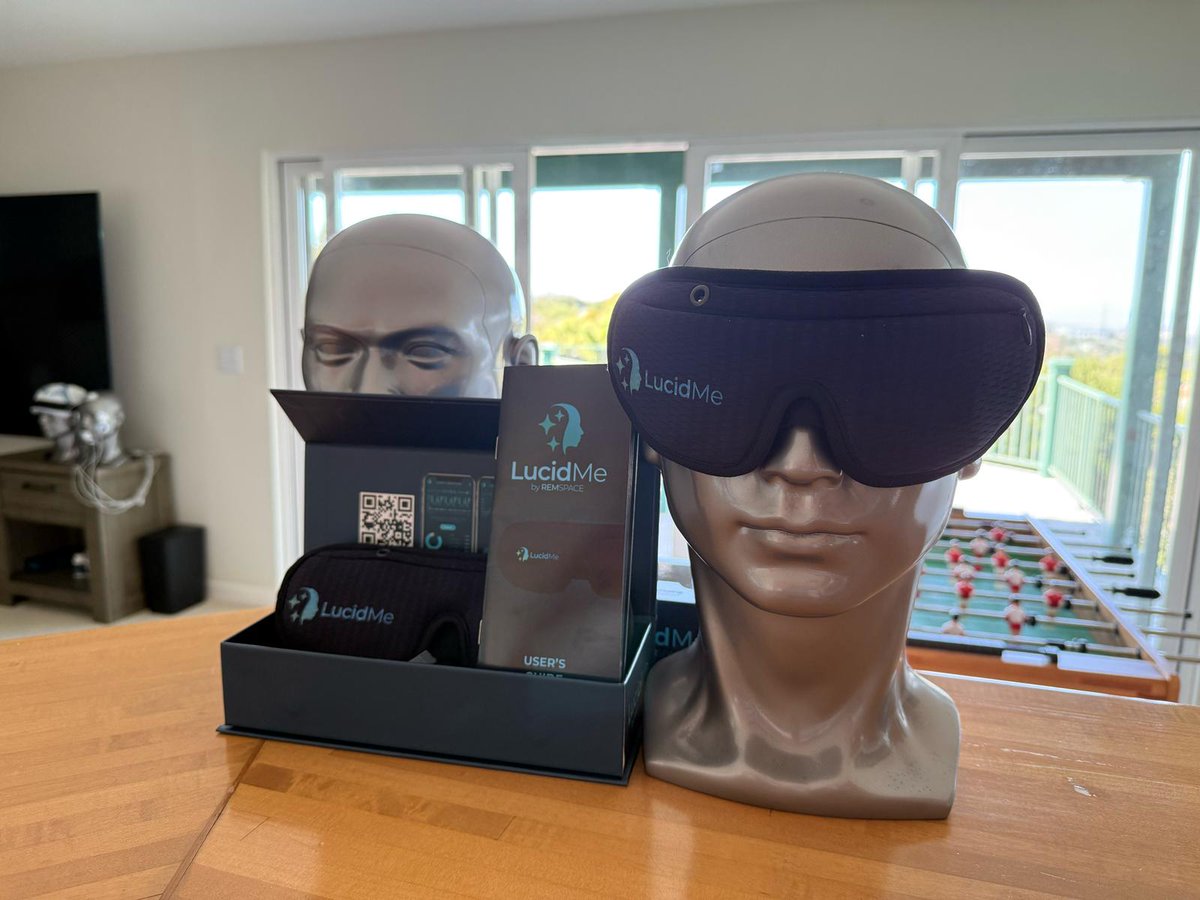 phase_today's tweet photo. #REMspace has begun shipping its #LucidMe mask, a smart device designed to make it easier to enter and control #luciddreams. But this mask isn’t just for #luciddreamers. It addresses a range of #sleep issues.
More details
https://t.co/rzfxuJhmMJ https://t.co/iThNPDLJXA