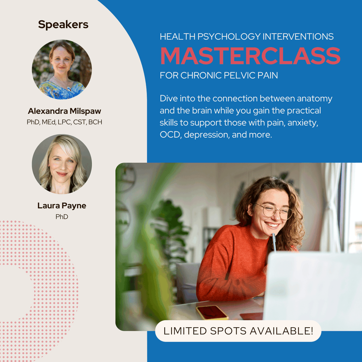 PelvicPainOrg's tweet image. Struggling to connect the dots between chronic pelvic pain, mental health, and effective treatment? This Masterclass breaks it all down: anatomy, brain health, therapeutic strategies, and more. Gain the tools to support your most complex clients.
Sign up: pelvicpain.org/meetings/webin…