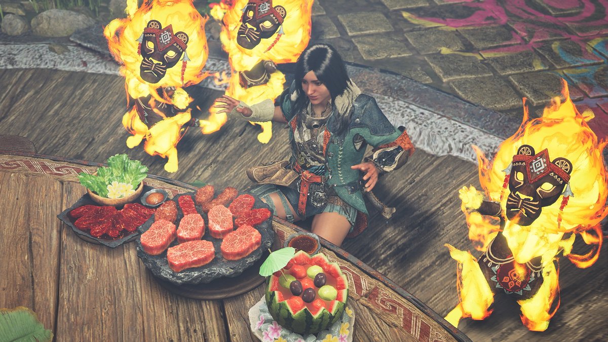 monsterhunter's tweet image. Just one week to go until the Festival of Accord: Flamefete seasonal event begins in #MHWilds!
New summer themed gear, gestures, and pop-up camp decorations await, alongside a themed Grand Hub and meals, plus the return of many Event Quests with cosmetic rewards!