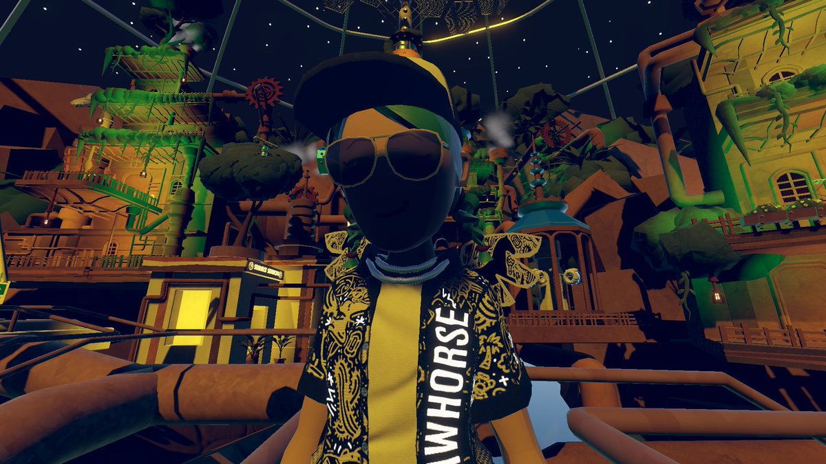 TarapeuticVR's tweet photo. Checking out some contest maps.. Forgot there was a build contest happening! this one is called solarbotsanctuary. #recroom #solarpunk #buildcontest #vr https://t.co/9A7F1smxbU