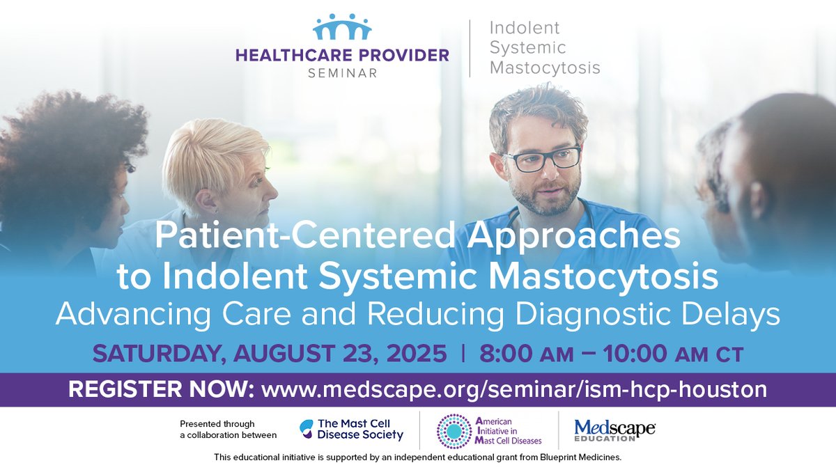 MedscapeLIVE's tweet image. π§ Master the essentials for detecting ISM:
π Key signs & symptoms
π Informed referrals
π Team-based care strategies
Start learning π ms.spr.ly/6019s69VF
@HajjarJoud