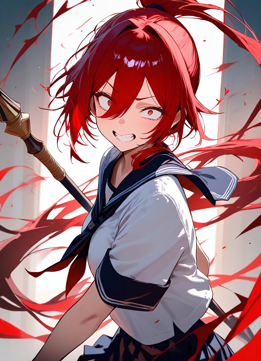 juox00's tweet photo. 赤髪スケバン
Red hair delinquent girl
#AIイラスト︎ #AIart #AIgirl #AkumaAI https://t.co/R6kajkcrHk