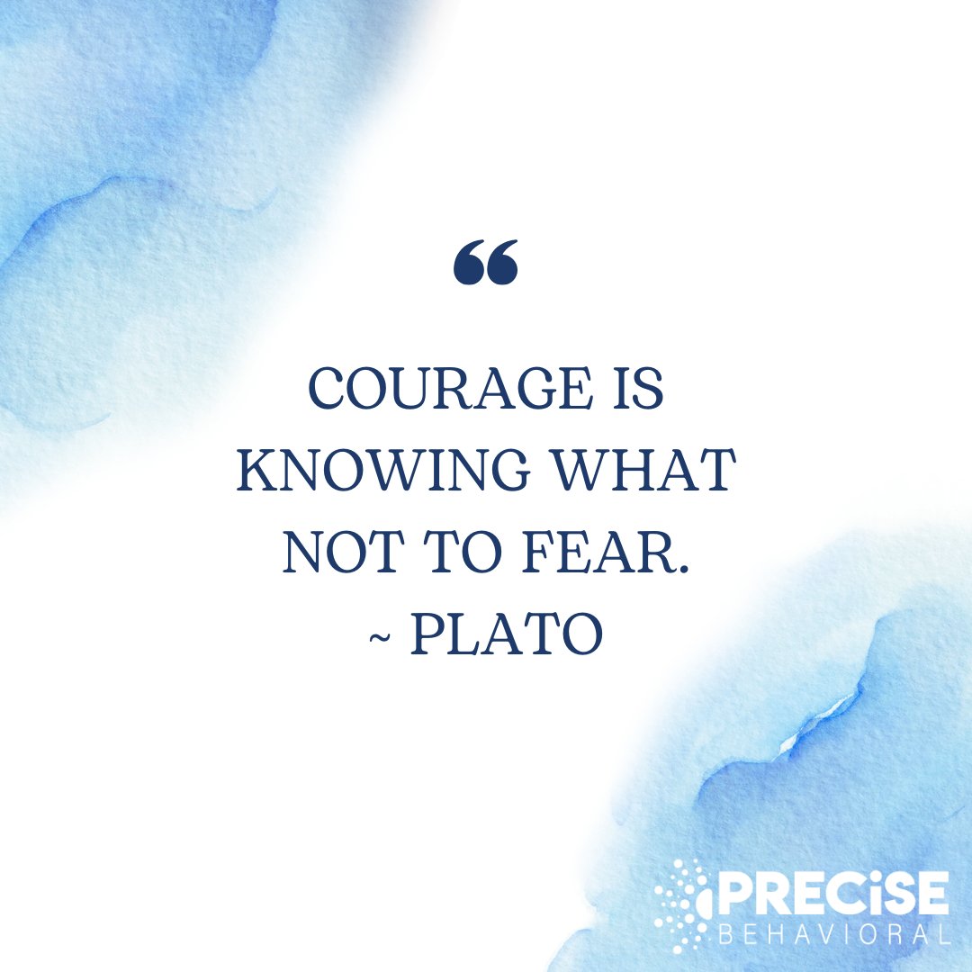 Real courage is learning what’s worth your energy, and what’s not worth your fear.

#MentalHealth #PreciseBehavioral #PreciseBH