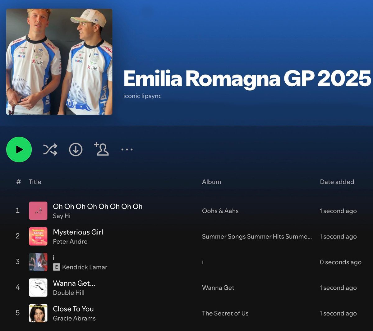 Just listening to one of our garage playlists 🎶

#F1 #VCARB