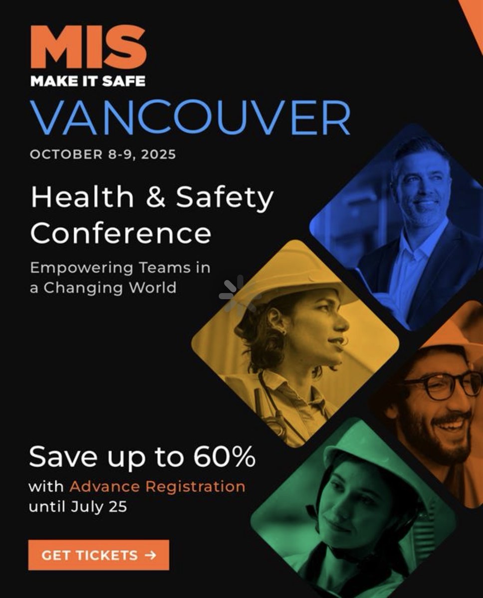 3 Reasons to Register for #MakeItSafe Vancouver

✅ Connect with #ohsprofessionals
✅ 2 days of in-person workshops and conference sessions 
✅ Learn from #experts working to improve #safetyatwork

buy tickets before July 25 and save up to 60%!

vist.ly/3y4me