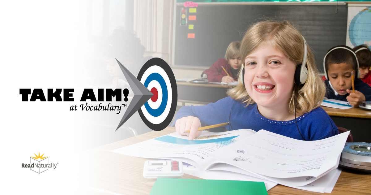 Take Aim! at Vocabulary™ features explicit vocabulary instruction paired with high-interest, nonfiction stories, giving you the tools to help your students build #vocabulary, strengthen comprehension, and become more confident readers.

Learn more: readnaturally.com/products/take-…