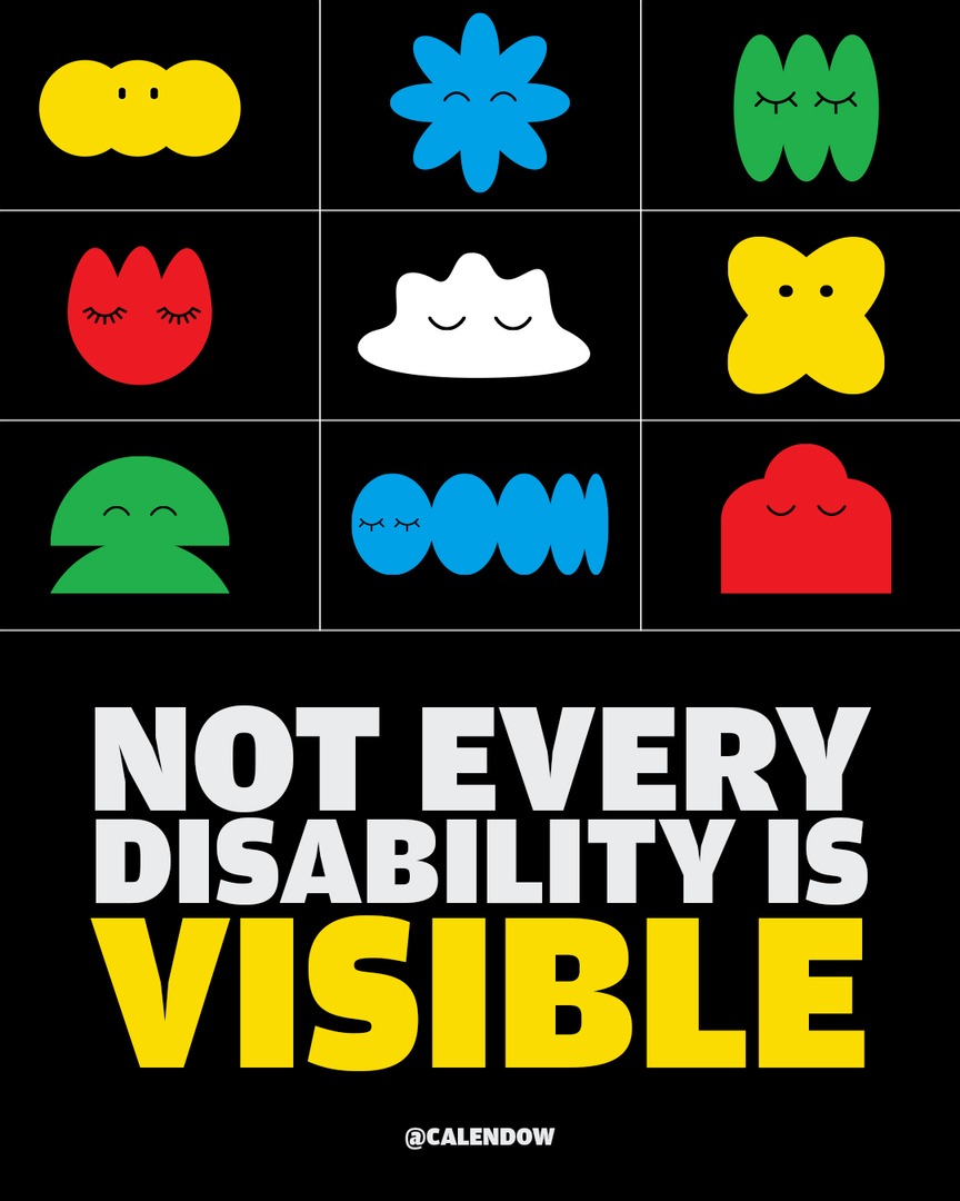 CalEndow's tweet image. Not all disabilities are visible! A majority of disabilities are ones that aren't immediately apparent to others.
Don't judge a book by its cover, and if you have an invisible disability, we see you, and you're valid.