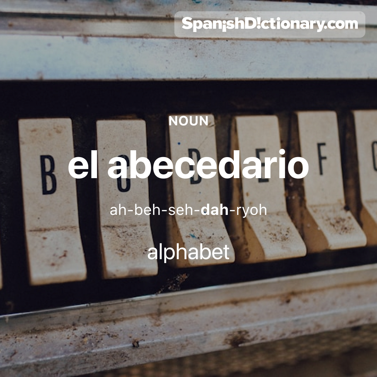 Today's #WordOfTheDay is "abecedario." 👩‍🏫🔤 For example: ¡Mi hijo ya se sabe el abecedario entero! - My son already knows the entire alphabet!
#EstudiaEspañol #StudySpanish #AprendeEspañol #LearnSpanish #Español #Spanish #LearningSpanish #PalabraDelDia