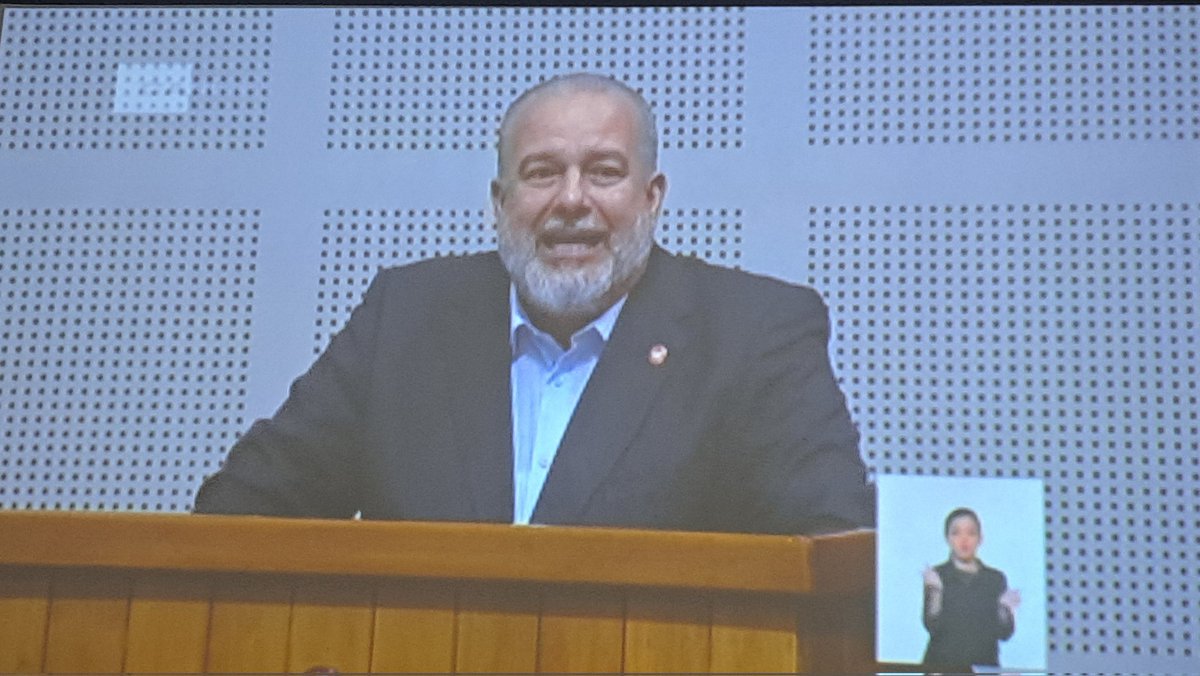 🇨🇺| Ahora la intervención del Primer Ministro <a href="/MMarreroCruz/">Manuel Marrero Cruz</a> en 5to. Período Ordinario de Sesiones de la Asamblea Nacional del #PoderPopular sobre resultados  en 1er. semestre 2025 de Programa de Gobierno  para corregir distorsiones y reimpulsar la economía.