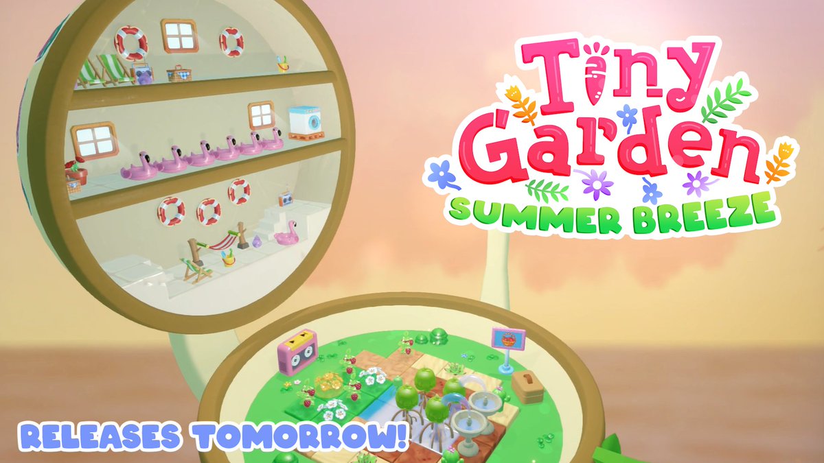 A0Norte's tweet image. The Summer Breeze update releases tomorrow! ☀️🍃
Are you ready to jump back into Tiny Garden? 🥕