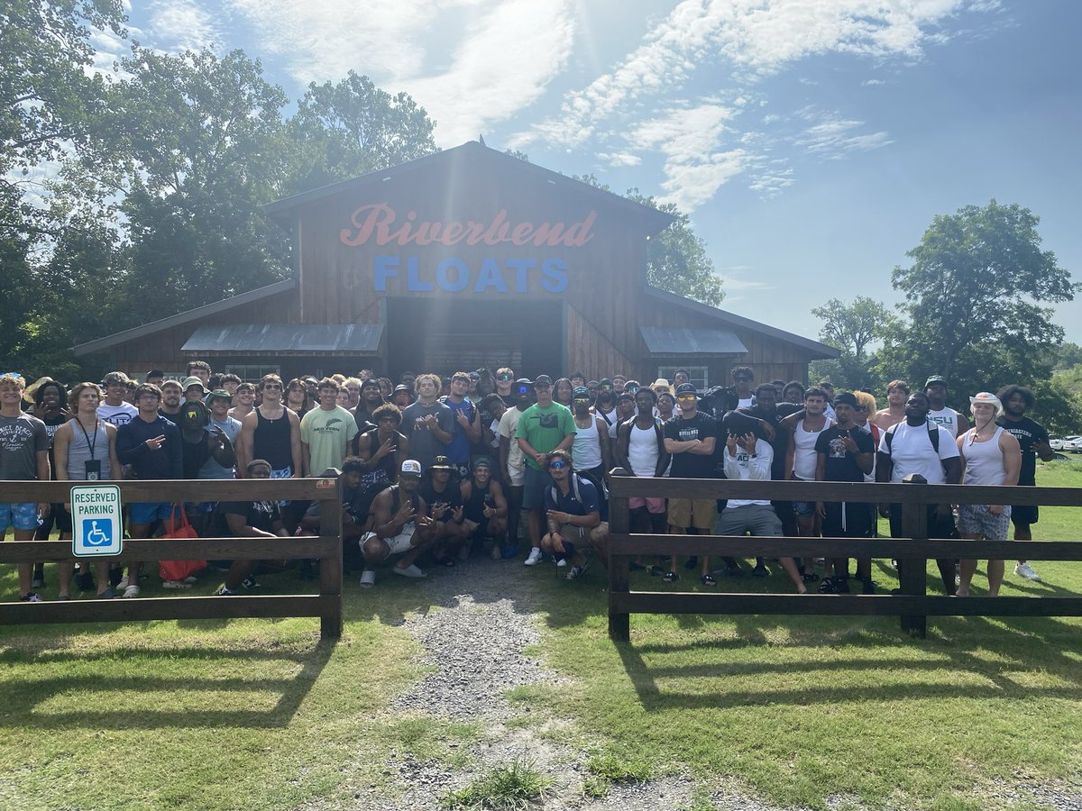 Darrin Chiaverini (@coachchev6) on Twitter photo 2nd annual River Float with our <a href="/NSU_Football/">Northeastern State Football</a> Team! Appreciate Riverbend Floats for supporting Northeastern State Football! #Come2TheQuah ๐ฆ
๐ฅ๐ฆ
๐ฅ๐ฆ
๐ฅ๐ฆ
2nd annual River Float with our <a href="/NSU_Football/">Northeastern State Football</a> Team! Appreciate Riverbend Floats for supporting Northeastern State Football! #Come2TheQuah ๐ฆ
๐ฅ๐ฆ
๐ฅ๐ฆ
๐ฅ๐ฆ