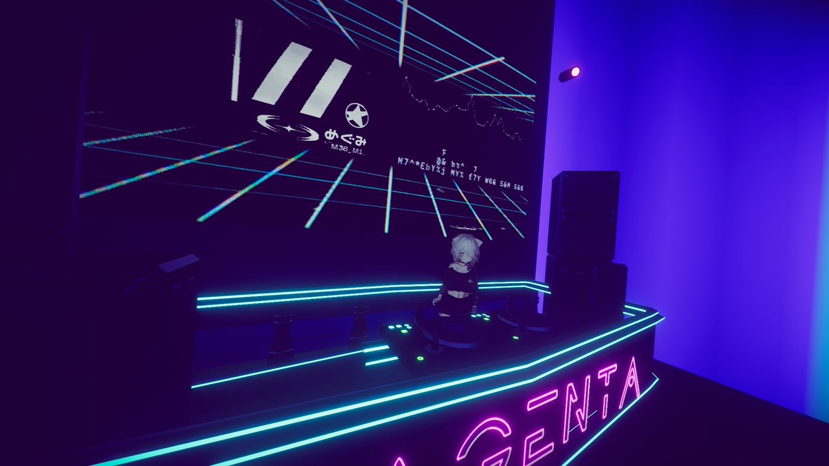Sera Akai/赤井世良 (@seraakai) on Twitter photo MEGUMI at SHOWCASE
It is always exciting to see the performance of MAGUMI. It provided so much cool bass vibes against audience at MAGENTA. Selected tracks were fascinated and enjoyable. MEGUMI is dope!  
 #showcase_vrc MEGUMI at SHOWCASE
It is always exciting to see the performance of MAGUMI. It provided so much cool bass vibes against audience at MAGENTA. Selected tracks were fascinated and enjoyable. MEGUMI is dope!  
 #showcase_vrc