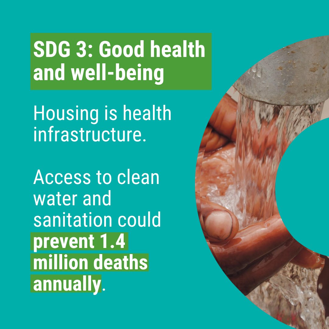 UNHABITAT's tweet image. 🏘️ Achieving the #SDGs begins with housing.
At #HLPF, UN-Habitat is underscoring the central role of adequate housing in advancing health, gender equality, decent work, and partnerships.
Progress depends on getting housing right.
🔗 loom.ly/eLsr85A
