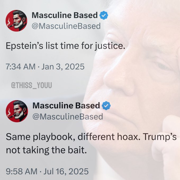 SupernovaMWN's tweet photo. @MasculineBased @LeadingReport You're just another self-proclaimed "Alpha" that takes his marching orders from daddy trump like the true beta cuck you are.

And your hypocrisy has been exposed:

credit: @snorman1776, @Thiss_Youu https://t.co/6eURfYpLbQ