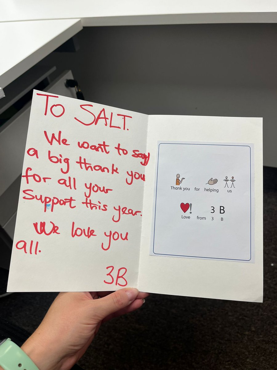 WMISLT2's tweet image. How lovely is this card from a class at @ThePinesSpecial 💜🧡
Our team have been receiving little thank yous like this all week, and it's been so lovely to share with each other ⭐🤗