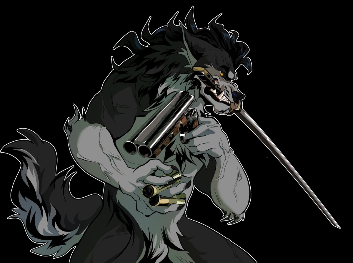 A werewolf can adapt to range and melee combat. 
🎨- <a href="/Evilthewolf/">⛧𝕯𝖊𝖒𝖔𝖓𝖎𝖈𝕰𝖛𝖎𝖑⛧🏳️‍⚧️</a> 
#WerewolfWednesday #furryartwork