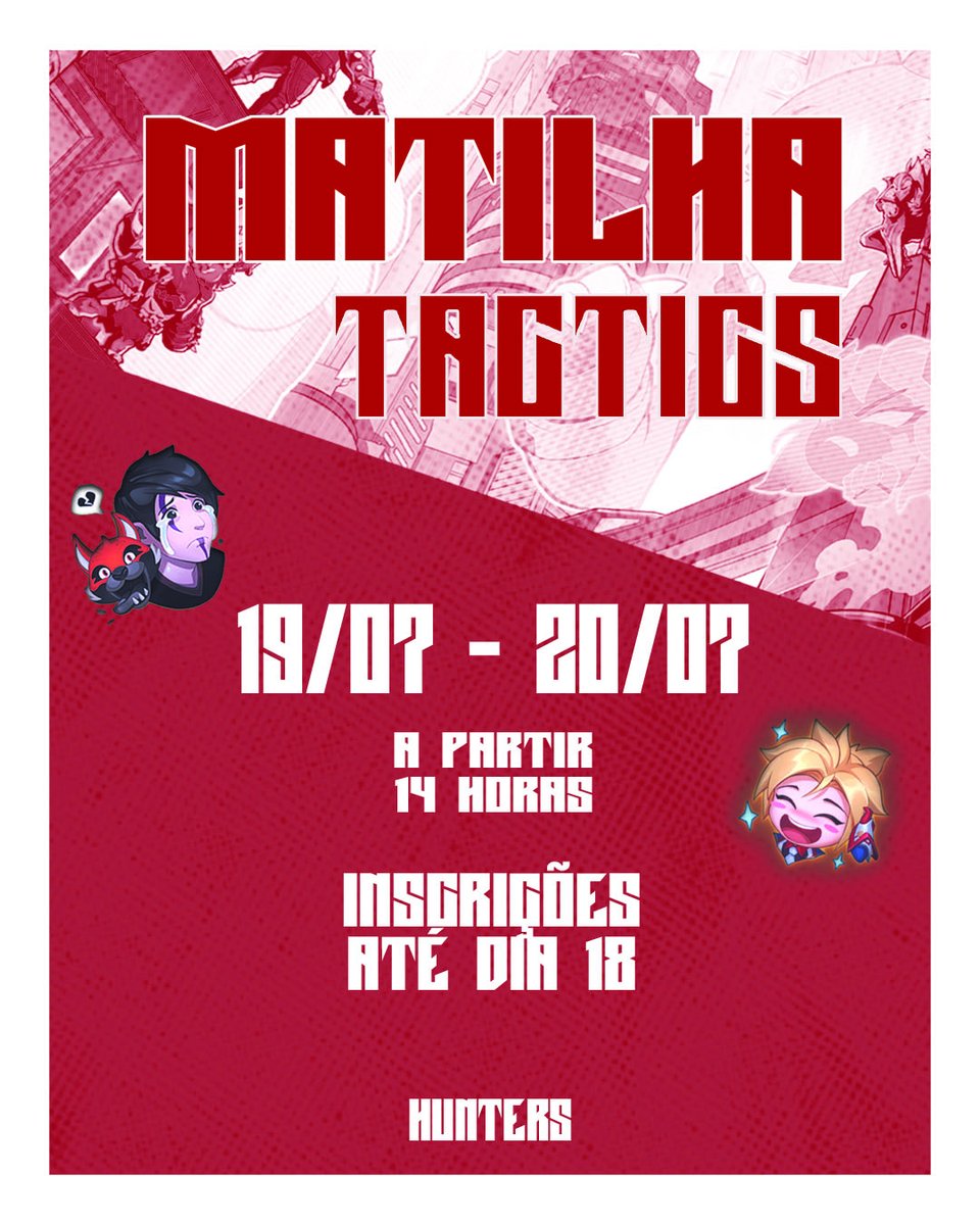 Salve Matilha! E finalmente veio aí, o nosso campeonato de TFT! O Set está acabando, mas você ainda pode se provar nele! Tá valendo um uniforme da Reduda e um cartão de RP! Acessem esse formulário para se inscreverem: forms.gle/mWNKoCyTPG2mi4…
