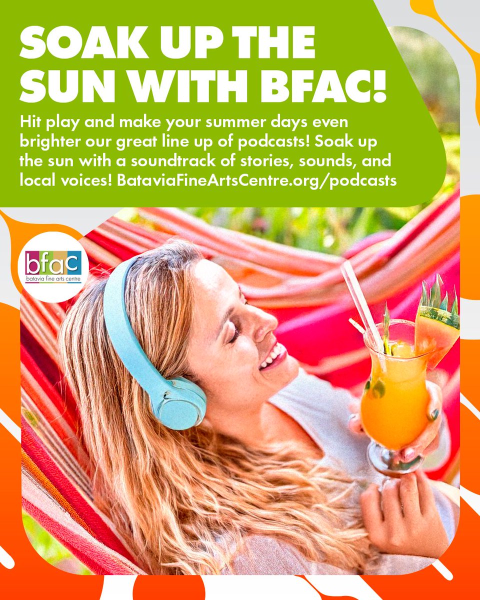 Soak up the sun with a soundtrack of stories, sounds, &amp; local voices! Whether you’re poolside, road-tripping, or just chilling in the shade, BFAC has the perfect podcast lineup to keep you company this summer. Hit play &amp; make your summer even brighter: buff.ly/4FbsDo6