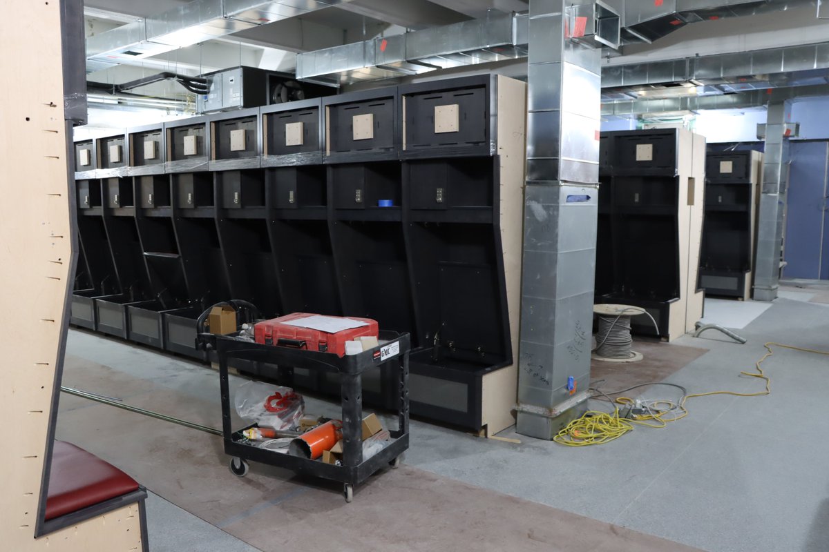 The new lockers have arrived and the locker room renovation is coming along!
#RAMILY