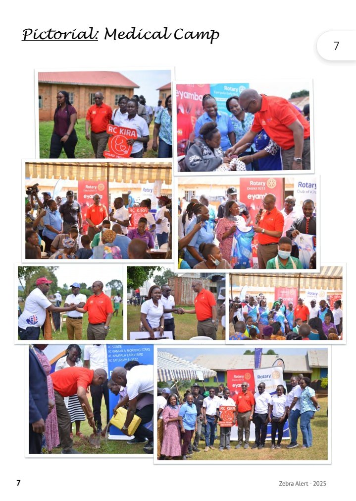 rckira1's tweet photo. 🌟 Rotary Lights Up Bujjo Village
In Zebra Alert 2, Rtn. @MeddieLutaaya shares how seven clubs united for impactful service in Bujjo. Health, hope, and happiness lit up the village in true Rotary spirit.

📥 Download 👉 https://t.co/Vq9MXoxjx6

#ZebraAlert2
 #RcKiraZebraAlert https://t.co/iWfLvqpfru