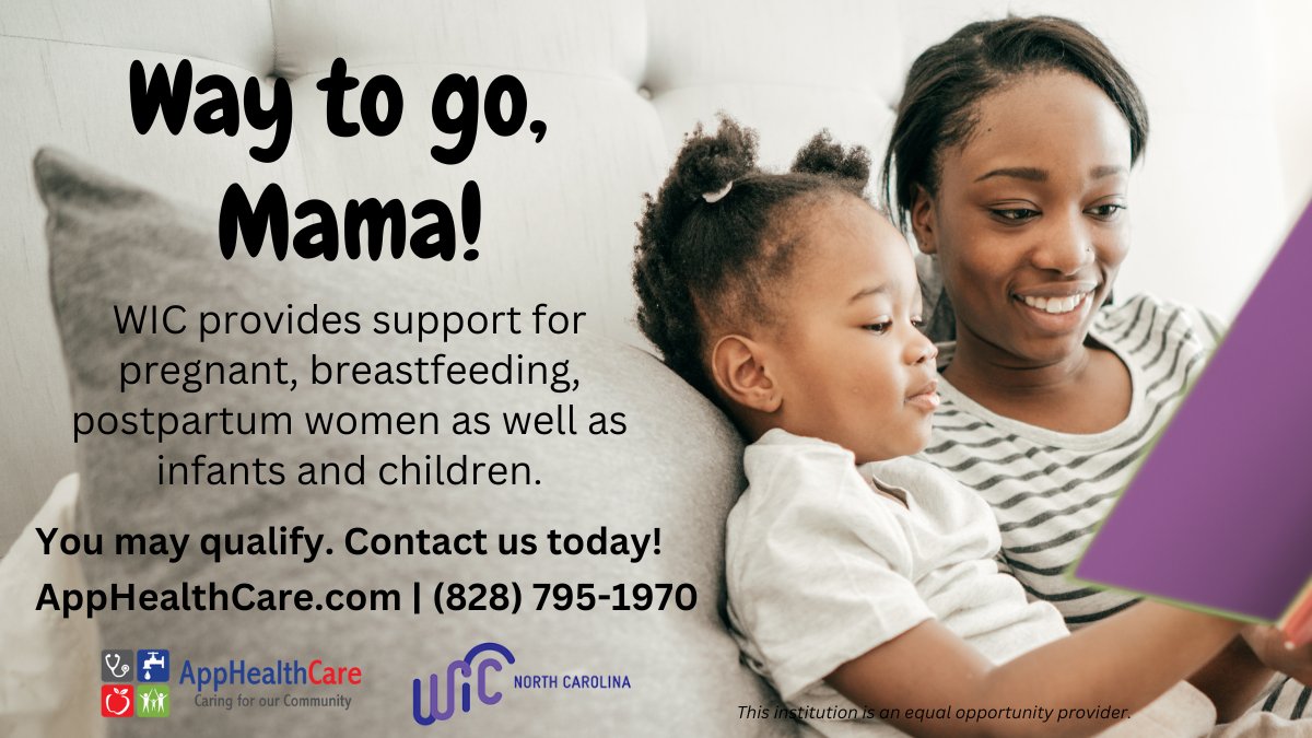 Parenting can be challenging sometimes. You may qualify for support through the AppHealthCare WIC program. WIC provides support and resources for pregnant, breastfeeding, postpartum women, as well as infants and children. Contact us today!
