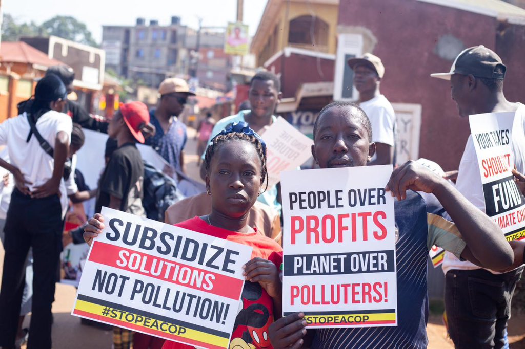 ACEJUganda's tweet image. In partnership with @YGC, we proudly joined a peaceful protest today, raising our voices to demand the immediate release of the 11 #KCBActivists unjustly detained. The message is clear @TotalEnergies out of #Africa,No more money for #ClimateCrimes #Free11Activists
@kcbbankug