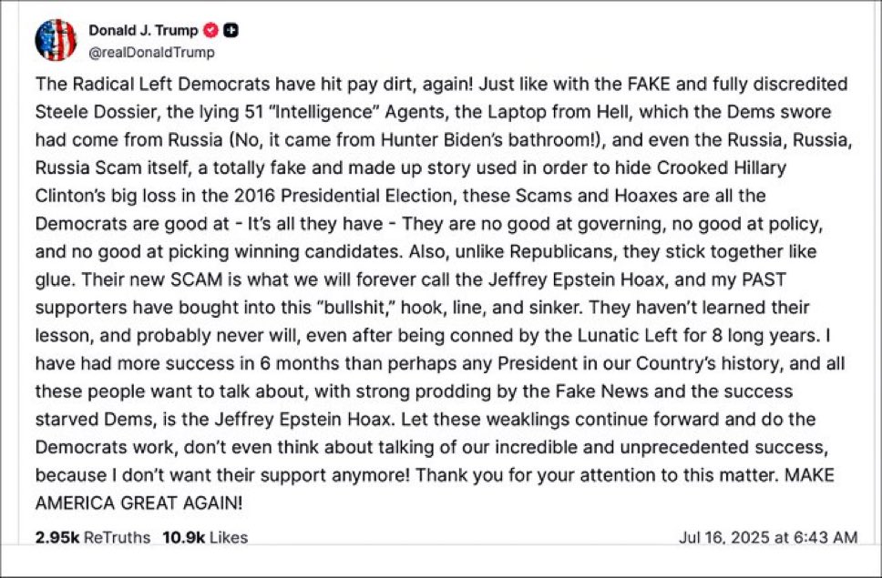 Joanne_Marcotte's tweet image. Intéressant de voir l’évolution de la relation de Trump avec ses partisans MAGA. Plutôt ses anciens partisans.