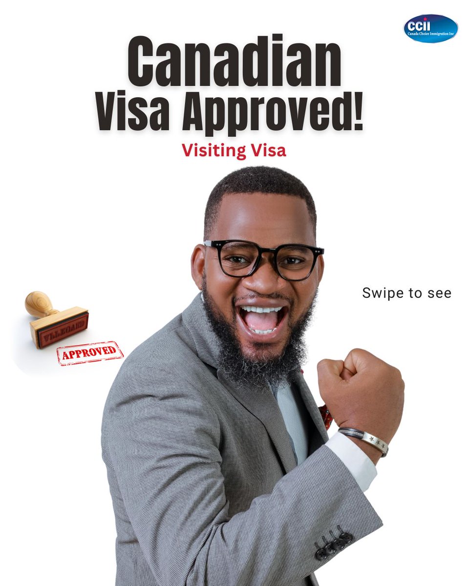 canadachoice1's tweet photo. 🎊Congratulations to our Client🎊
Your good news is coming soon...
Send us a DM Let us help you today.
.
.
.
#amazingdream #canadachoiceimmgrationinc #visaapprovals #canadiandream #visitvisa https://t.co/XjLzEoz7LD