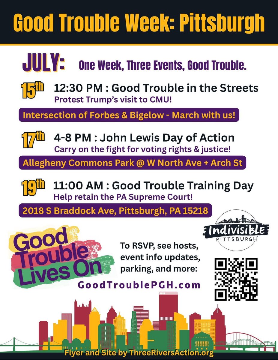 Pittsburgh! Go make some good trouble tomorrow!

mobilize.us/john-lewis-act…

#goodtroubleliveson
