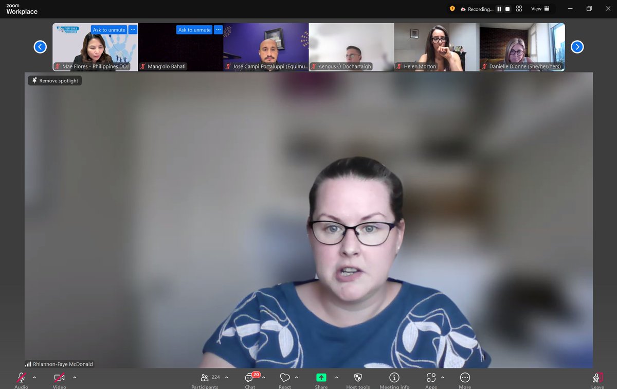 “Pledges alone don't protect children, action does! We can't afford to let those pledges gather dust. We need Governments to act now.” @MCFRhiannon calls for investments, legislation and accountability. “It’s time to shift the responsibility from children to companies &amp;  govts.”