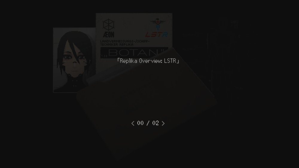 not_botan's tweet photo. Hey guys!! there hasnt really been a formal introduction.. BUT HERE IT IS! 
..worked my butt off to recreate a "Replika Overview" based from the SIGNALIS Wiki. 

I'm so hip and cool now😎 https://t.co/k9cxy0qfpP