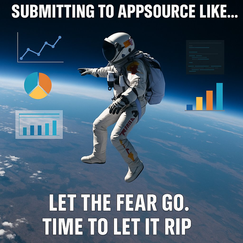 data_ben's tweet image. Day 85 – Let the Fear Go
The anxiety is real today.
I’m so close to submitting my app to Microsoft AppSource I can feel it — and honestly, that’s what’s making me a little jittery. The reality? It shouldn’t be this stressful. If something’s off, Microsoft will just let me know…