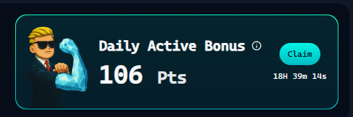 the_boss_crypto's tweet image. 💥 Daily Active Bonus @virtuals_io  – Day’s Score:
🕶️ Flex mode: 106 PTS 💪
Same grind, same consistency… but are we getting closer to a Yapping surge again? 👀
#VirtualProtocol #YappingPoints #DailyBonus