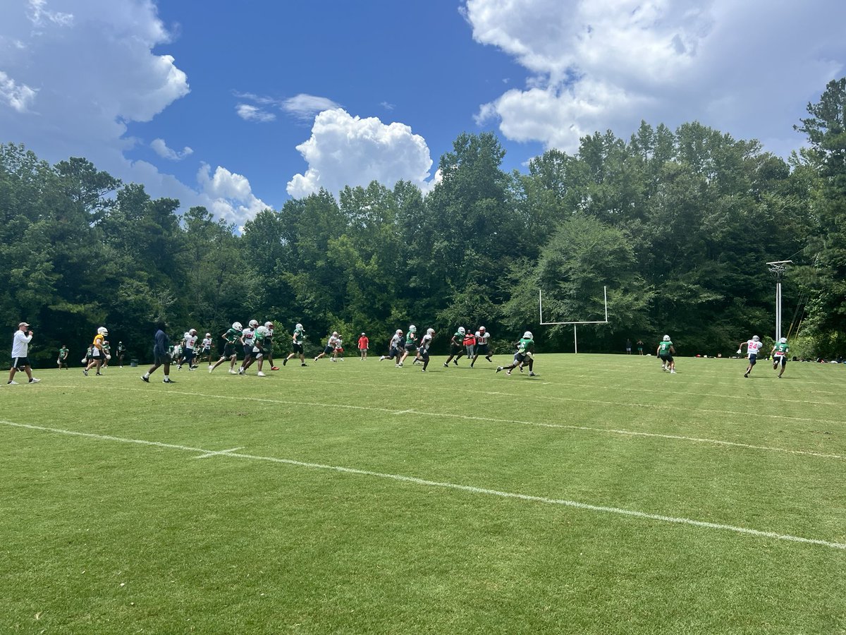 CoachJPressley's tweet photo. 2025 TEAM CAMP in the 📚! SO PROUD of the way our guys competed and got better as a team this week. We have so much work to do in #30Days to Hiram. But we are on the path! 

"It’s not about who is NOT in your building. It’s about who IS in your building.”

#ALLIN #RTB #GoPATS🇺🇸 https://t.co/YNB7Ebt5wz
