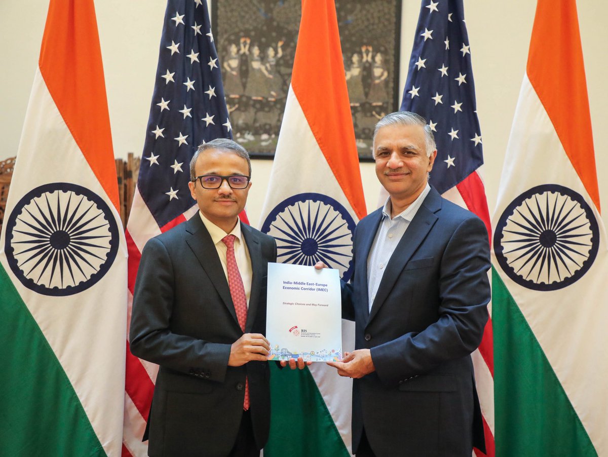 CG <a href="/binaysrikant76/">Binaya Pradhan</a> welcomed Prof. Sachin Chaturvedi <a href="/Sachin_Chat/">Sachin Chaturvedi</a> , Director General of the Research and Information System for Developing Countries (RIS) and Vice Chancellor, <a href="/nalanda_univ/">Nalanda University</a> at the Consulate.

<a href="/MEAIndia/">Randhir Jaiswal</a> 
<a href="/IndianEmbassyUS/">India in USA</a> 
<a href="/IndianDiplomacy/">Indian Diplomacy</a>