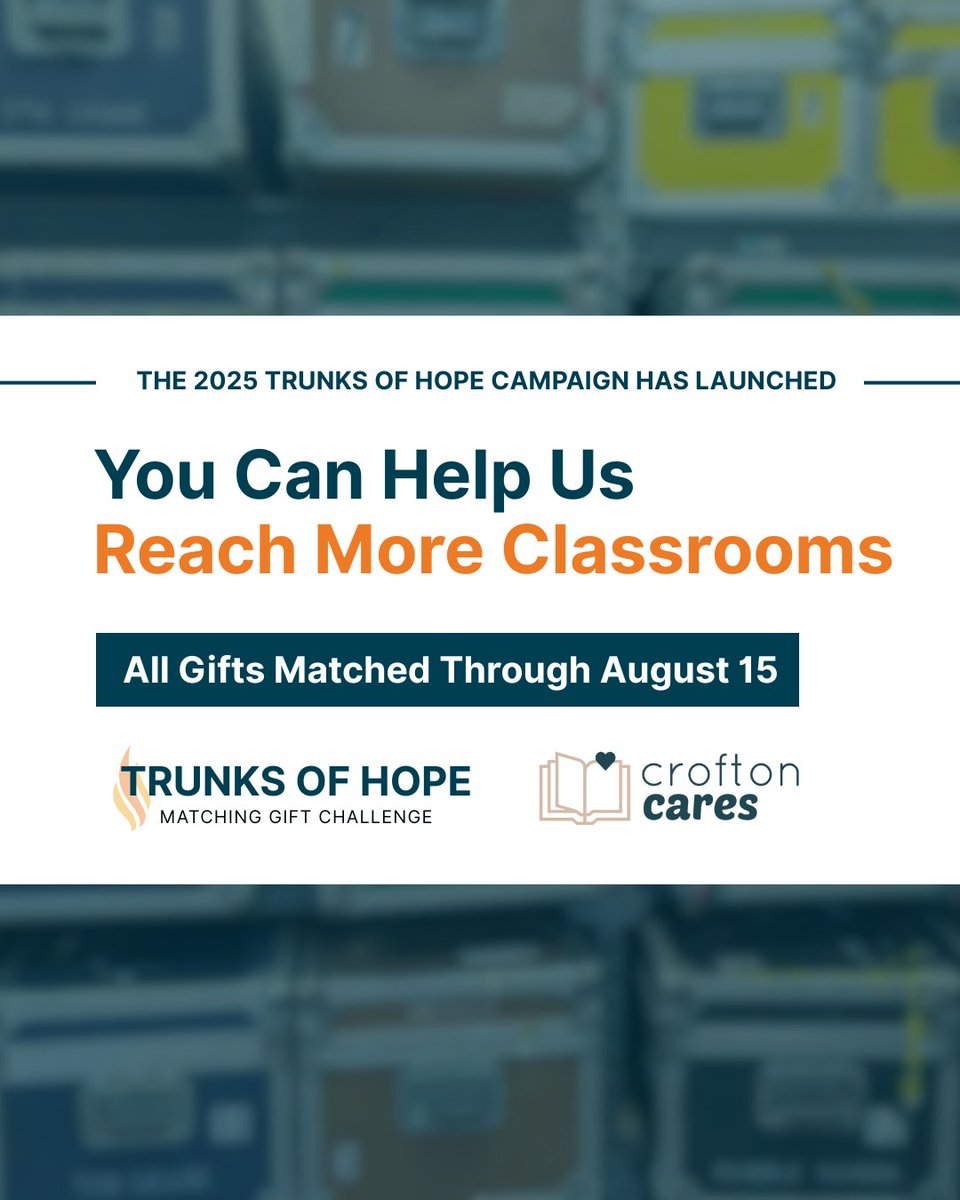FLHolocaustMus's tweet image. The 2025 Teaching Trunks of Hope Campaign has launched—and you can help bring Holocaust education into even more classrooms.
These trunks provide teachers with accurate, age-appropriate resources to teach truth, empathy, and history that must not be forgotten.
With antisemitism…