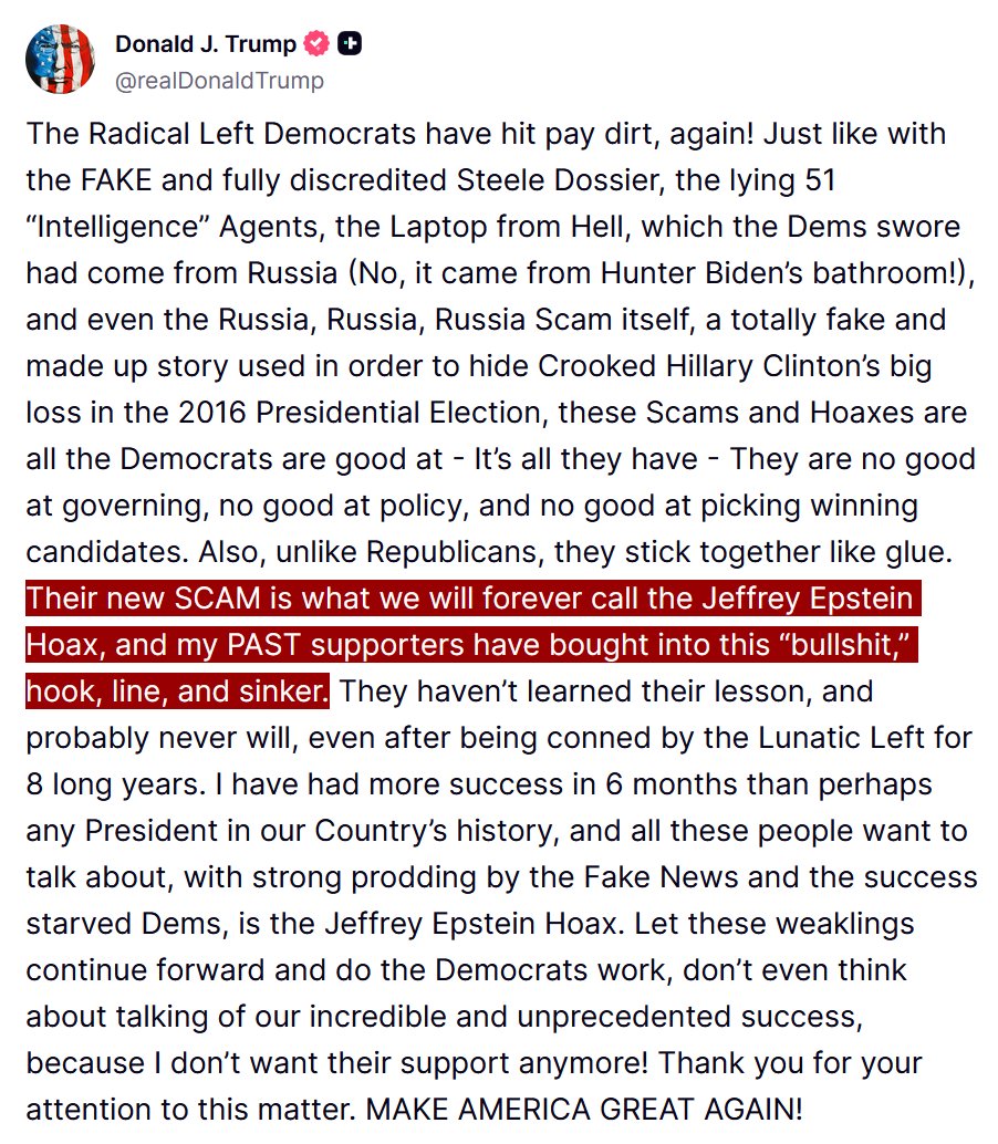 MoundsViewMayor's tweet image. "Past Supporters" I have a feeling this will not sit well with many people. From what I've seen from MAGA accounts they are not buying it.