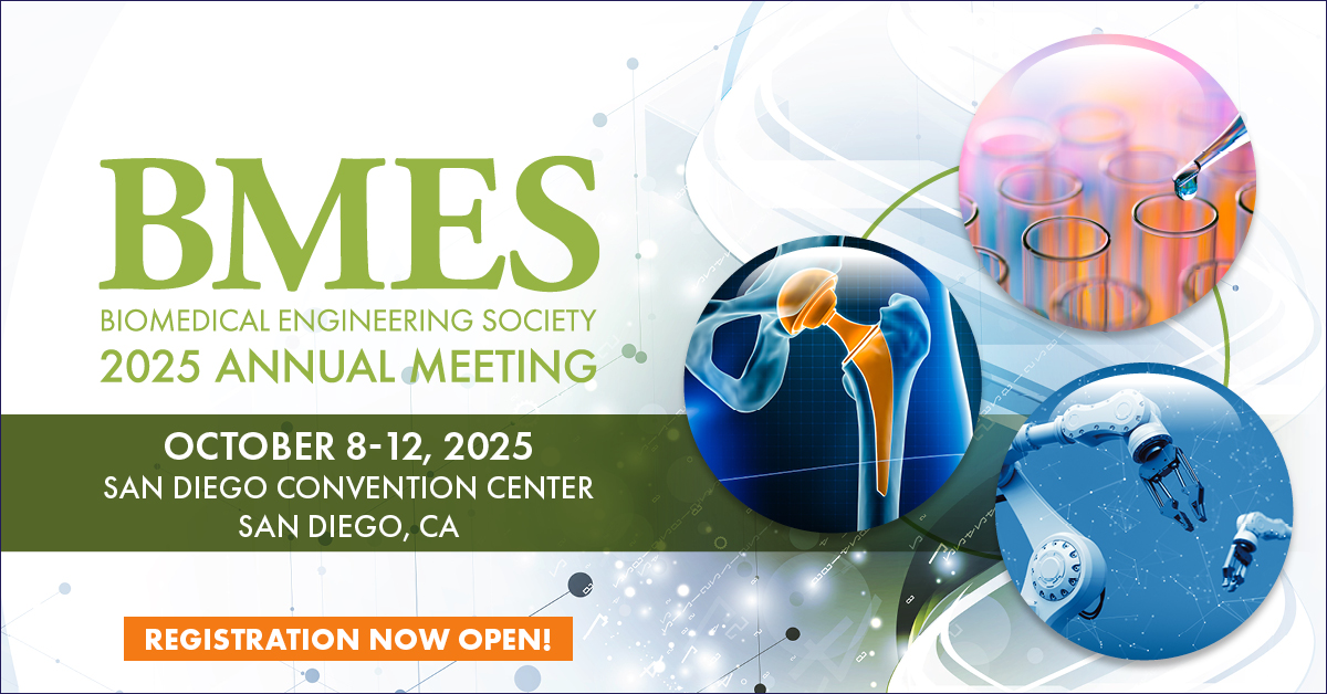 BMESociety's tweet image. 🐦 Early Bird is OPEN for #BMES2025! Be part of the premier biomedical engineering event of the year.
🔗 Register now &amp;amp; save: hubs.la/Q03x7p0V0
#BiomedicalEngineering #BMES #BMES2025