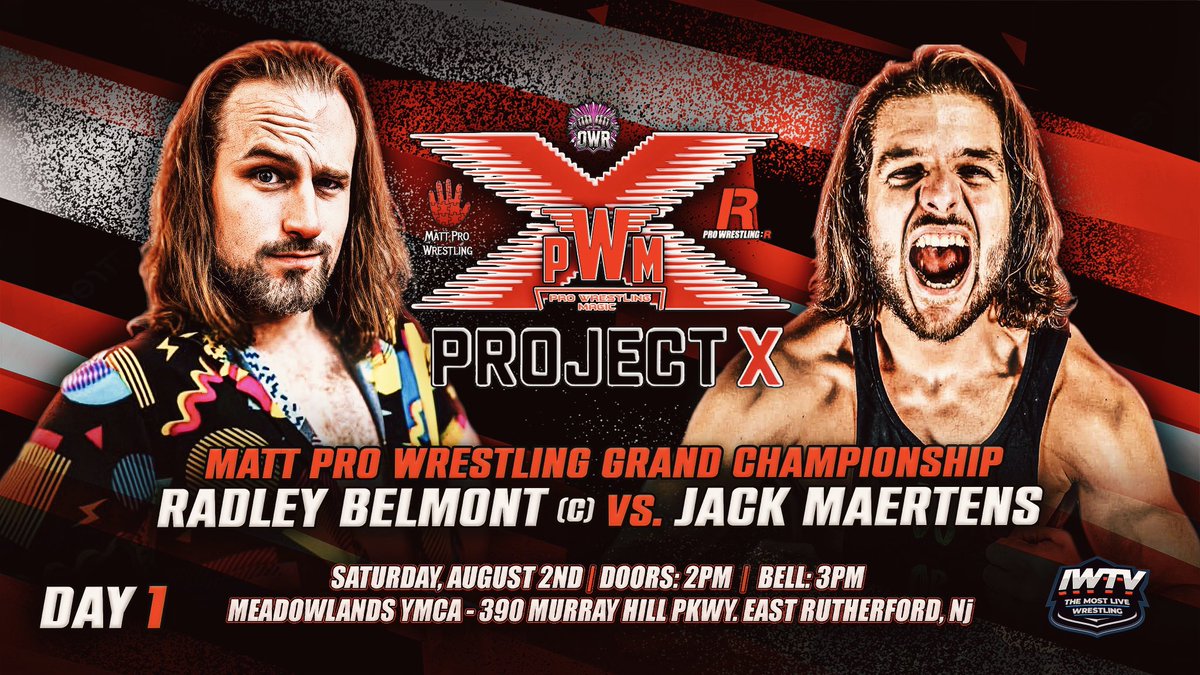 WrestlingMagic's tweet image. Project X Day 1 Card! (1/2)
@JourneyBurke VS @hannxhtaylor
@RayRayMarz VS @ElOsoBlancoNj VS @IHateSteveOff VS Dan Murdoch
@TiffaniAvatar VS @realSammiChaos VS Zenith
@StepdadsWrestle VS Jack Maertens
ProWrestlingMagic.com
#ThisIsMagic