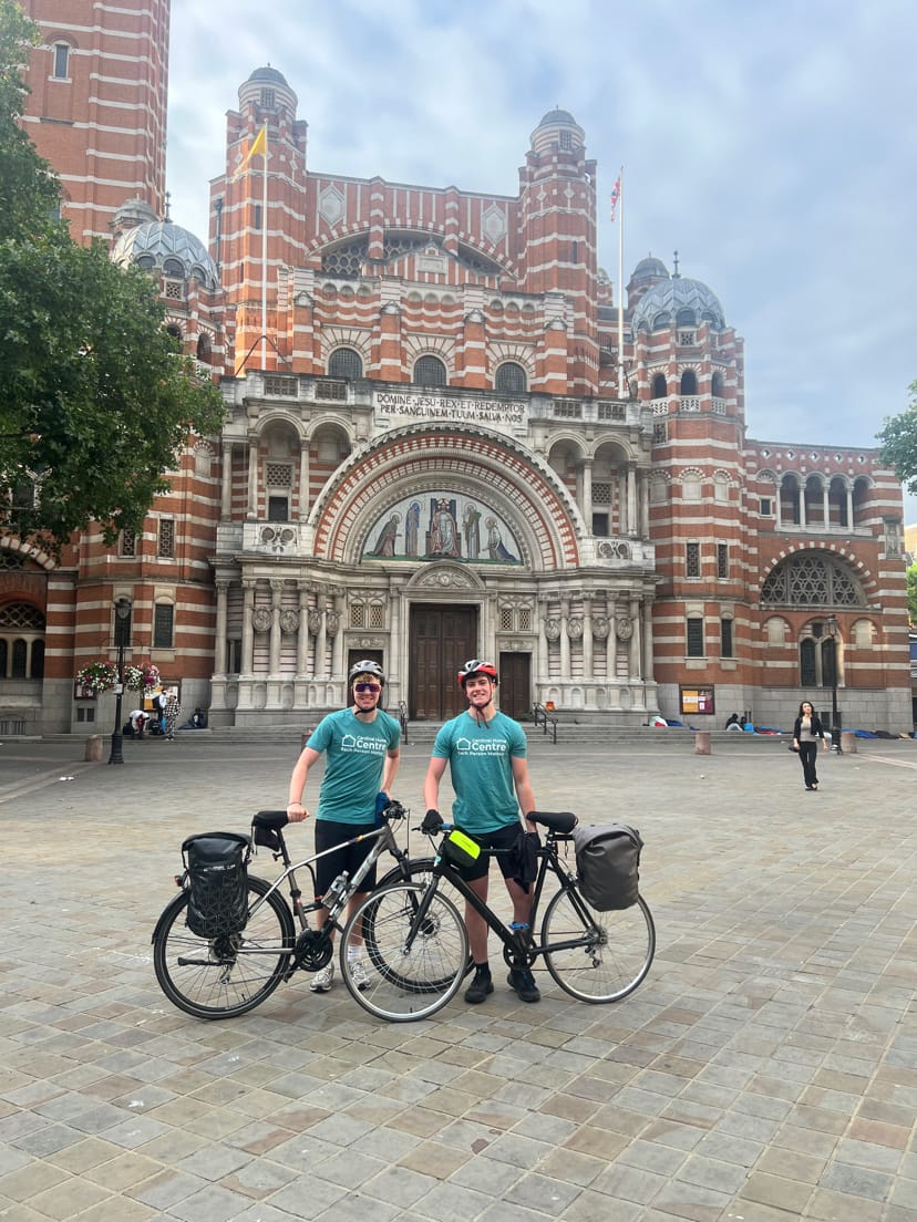 CardinalHumeCHC's tweet image. 3 boys. 3 days. 300 miles. The lads from @CardinalVaughan have now raised £1412 for @CardinalHumeCHC via their 300-miles 'Cathedrals' cycle ride from @WestminsterCath @RCWestminster to @notredameparis. Next stop tonight is Amiens Cathedral. PLEASE DONATE! justgiving.com/page/cathedral…