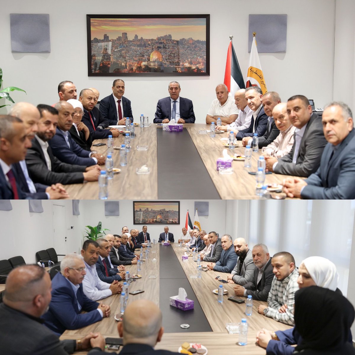 HusseinSheikhpl's tweet image. الشيخ يلتقي فعاليات محافظة سلفيت ويؤكد على أولوية دعم صمود المواطنين
رام الله – 16/07/2025 – التقى نائب الرئيس الفلسطيني السيد حسين الشيخ، بمكتبه اليوم الأربعاء، بوفد واسع من فعاليات محافظة سلفيت.
وضم الوفد عطوفة المحافظ مصطفى الديراوية، وأمين سر إقليم حركة فتح، ورئيس الغرفة…