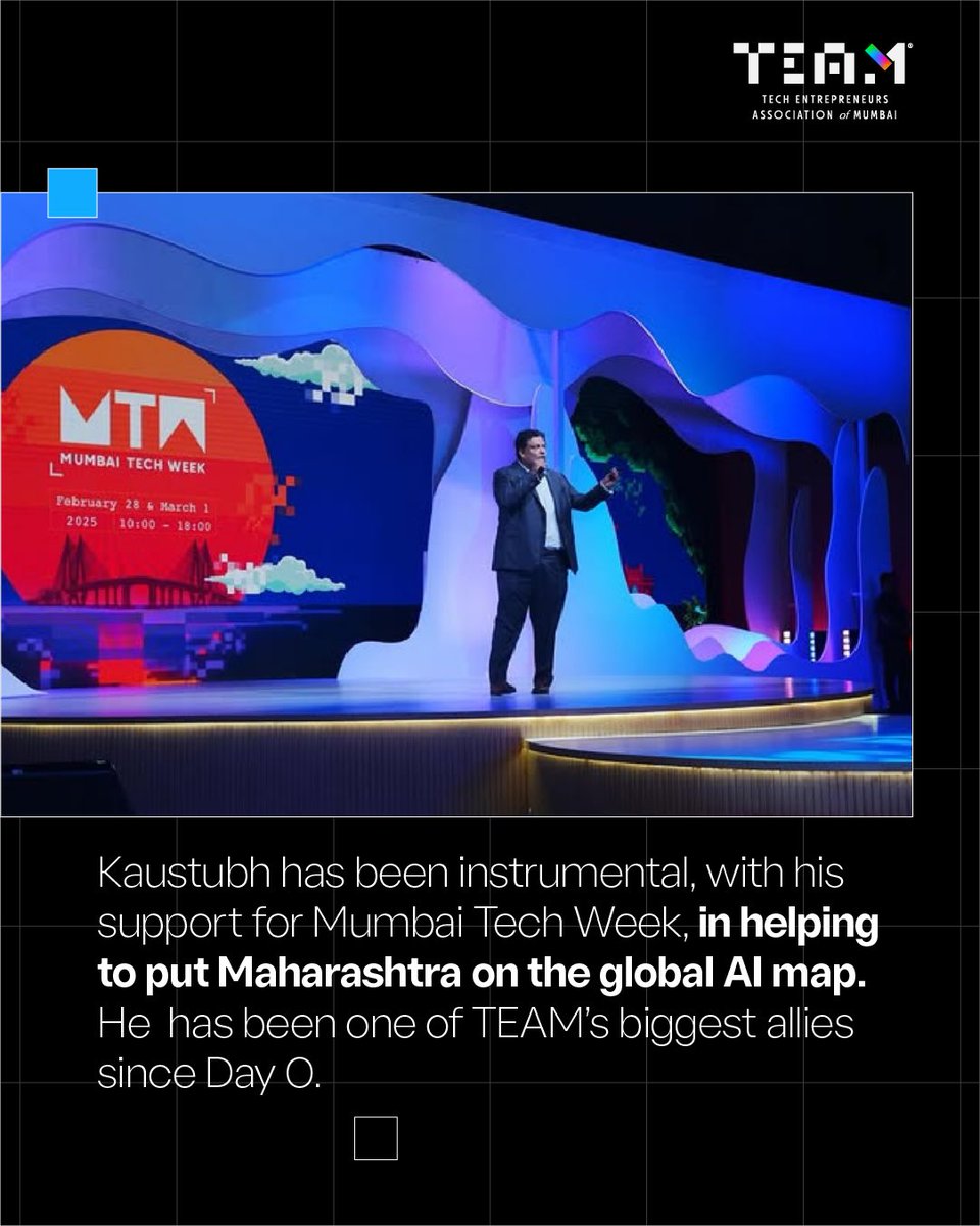 Congratulations to Shri. Kaustubh Dhavse on his appointment as Chief Advisor to the Hon’ble Chief Minister of Maharashtra! 

For those building in Mumbai’s ecosystem, you’ve seen Kaustubh consistently enable, and drive progress. Now, with this pivotal role, that momentum extends