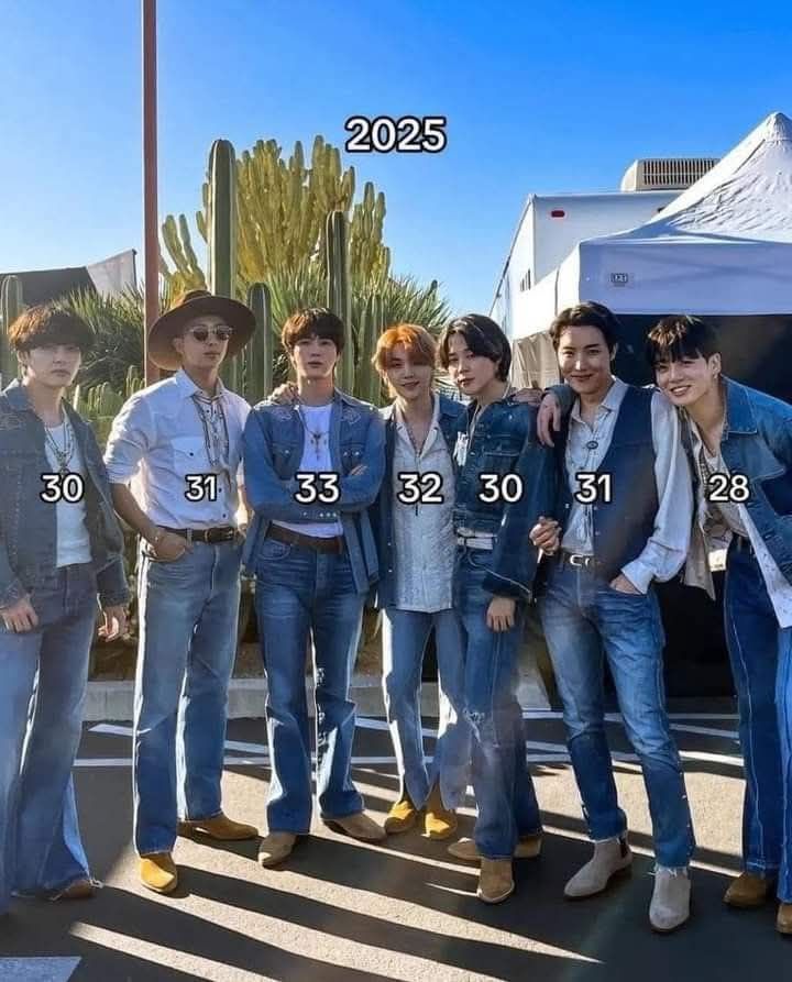detailsofsvn's tweet photo. BTS in 2025!! How old are y'all??? https://t.co/vKjSQWUnnK