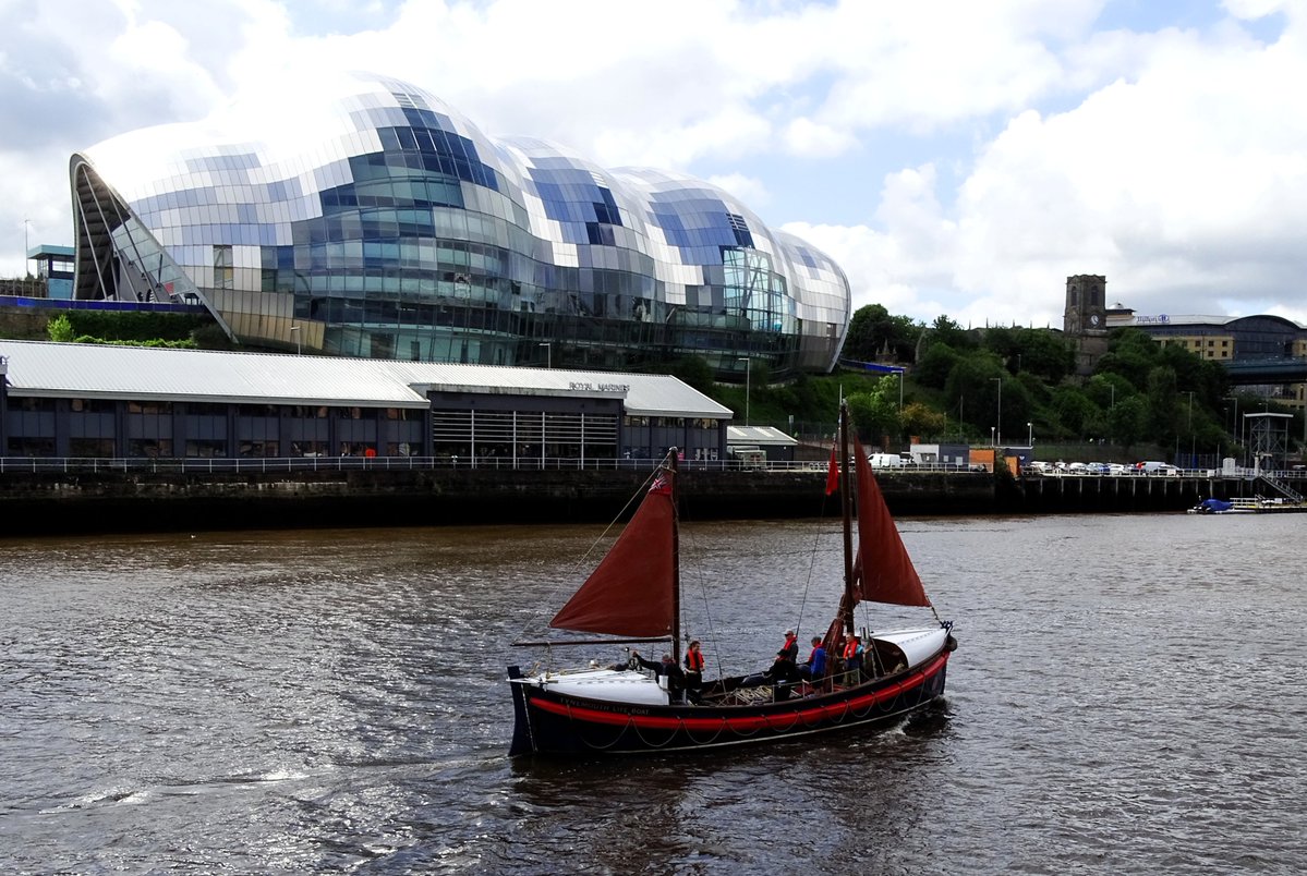 jac61941964's tweet image. Henry Frederick Swan, restored vintage lifeboat at the Newcastle Quayside today.