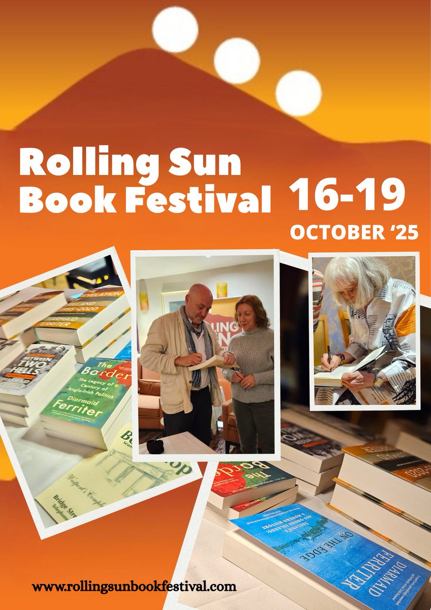 📚✨ Dates announced! The Rolling Sun Book Festival returns to Westport from Oct 16–19, 2025.
Expect inspiring events, brilliant books &amp; plenty of surprises. Line-up coming soon…
Stay tuned! 🌅
🔗 rollingsunbookfestival.com
#RollingSun2025 #Westport #BookFestival