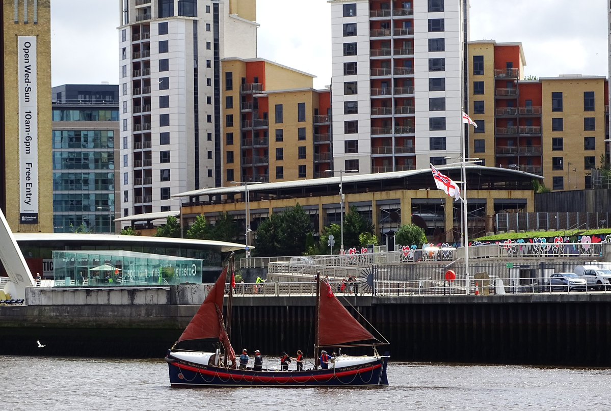 jac61941964's tweet image. Henry Frederick Swan, restored vintage lifeboat at the Newcastle Quayside today.
