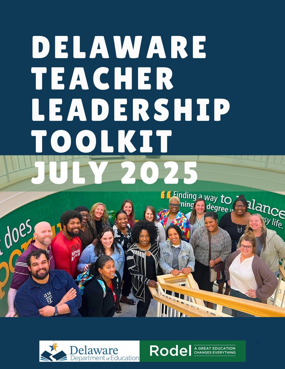 Rodel (@rodelde) on Twitter photo 🚀 Just launched: The Teacher Leadership Toolkit, created by 18 Delaware educators + <a href="/DEDeptofEd/">DE Dept of Education</a>!
It's a guide to build inclusive, equity-centered teacher leadership across districts.
✅ Readiness tools
✅ Self-assessment
✅ Shared language + vision
👉 monkeylink.co/b2324b 🚀 Just launched: The Teacher Leadership Toolkit, created by 18 Delaware educators + <a href="/DEDeptofEd/">DE Dept of Education</a>!
It's a guide to build inclusive, equity-centered teacher leadership across districts.
✅ Readiness tools
✅ Self-assessment
✅ Shared language + vision
👉 monkeylink.co/b2324b